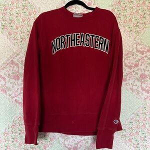 Vintage Northeastern University Red Crewneck